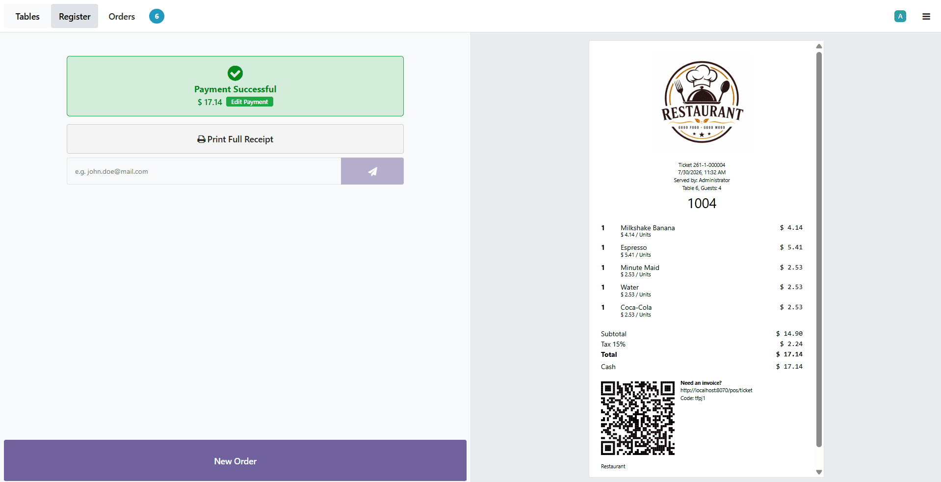 Receipt printing