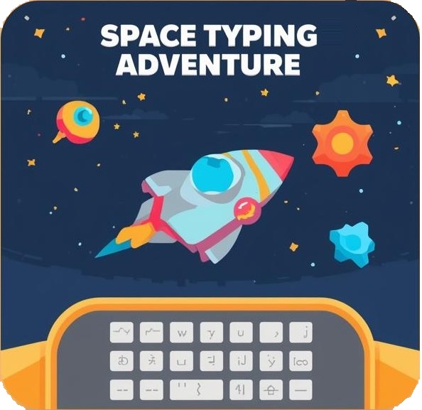 Space Shooting Typing Game - Shoot alien ships by typing words correctly